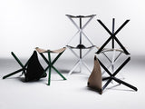 NEB STOOL - WHITE WITH NATURAL LEATHER SEAT , stool - Per Soderberg | No Early Birds, alimitlessworld
 - 2