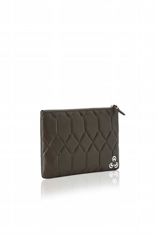 Dina at Casablanca pouchette bag in Dark Kakhi , Pouchette bag - Misela, alimitlessworld