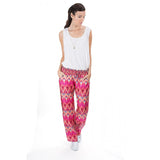 PANTS MANOLA IN PINK INCA in SILK , trousers - MY JEMMA, alimitlessworld
 - 2