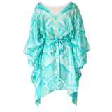 Oceanic Short Kaftan in turquoise , Kaftan - Sea Sage, alimitlessworld
 - 4