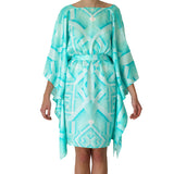 Oceanic Short Kaftan in turquoise , Kaftan - Sea Sage, alimitlessworld
 - 1