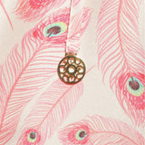 TUNICA STELLA IN PINK PEACOCK PRINTS SILK , Tunica - MY JEMMA, alimitlessworld
 - 3