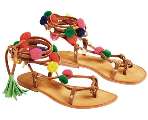 I love these colorful sandals- Perfect for the holiday beach getaway