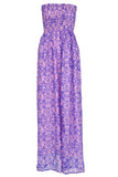 Maxi dress in purple sea shimmering in SILK , Dress - BEACH CANDY, alimitlessworld - 2