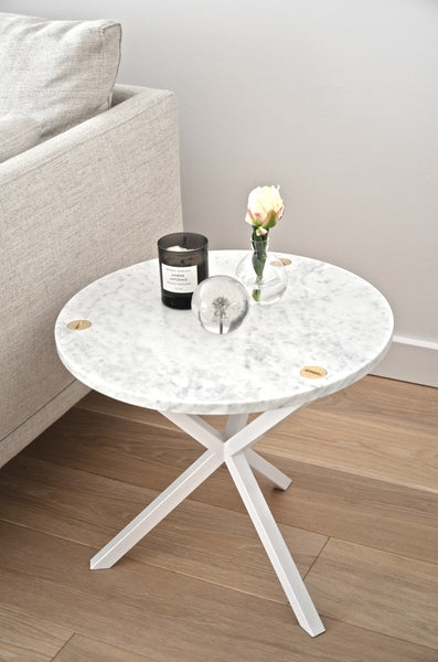 NEB ROUND SIDE TABLE with marble top , table - Per Soderberg | No Early Birds, alimitlessworld
