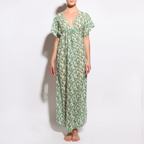 KAFTAN LILY IN PEACOCK PRINTS , Kaftan - MY JEMMA, alimitlessworld
 - 1
